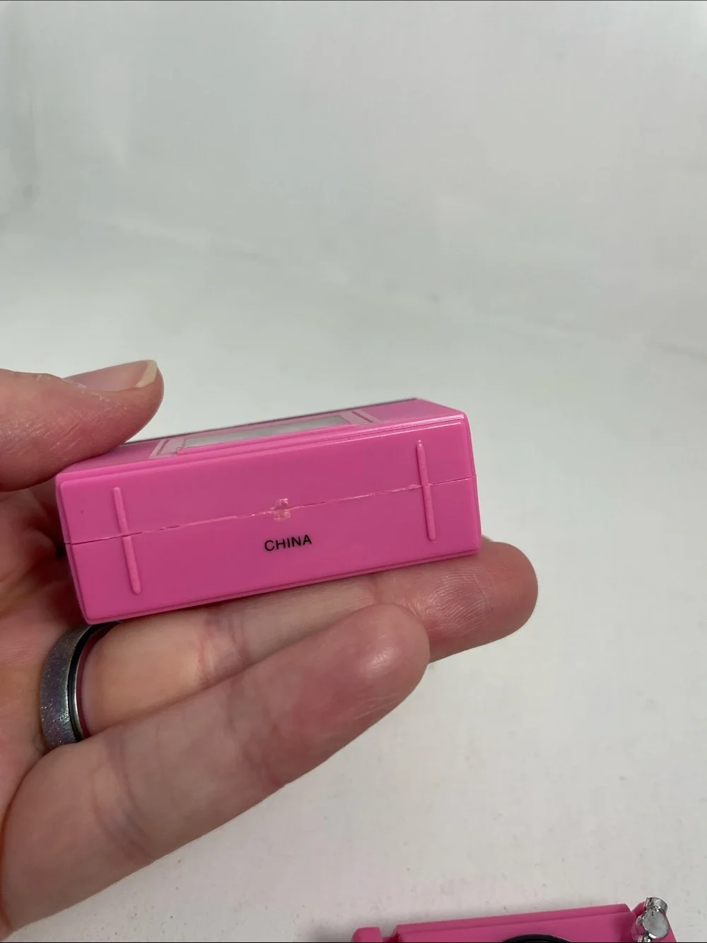 Barbie doll Action Accents Boombox Cassette Wind Up Toy 1980s pink Vintage Works